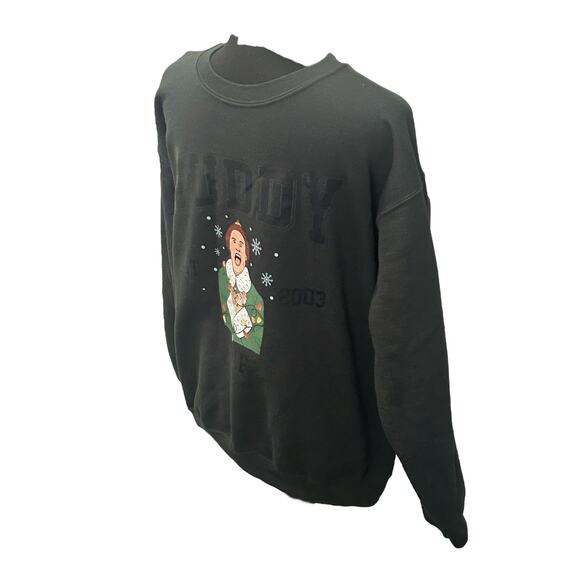 Buddy The Elf Est 2003 Gildan Men's Medium Sweatshirt See Back Graphic Pic # 2 - Picture 6 of 12